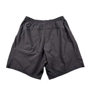 Lululemon Mens Running Athletic Shorts with Drawstring Gym Workout Black Sz M